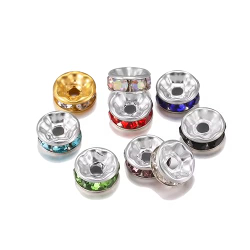 50 piezas Cuentas de Cristal 6mm Multicolor para Pesca miniatura 4