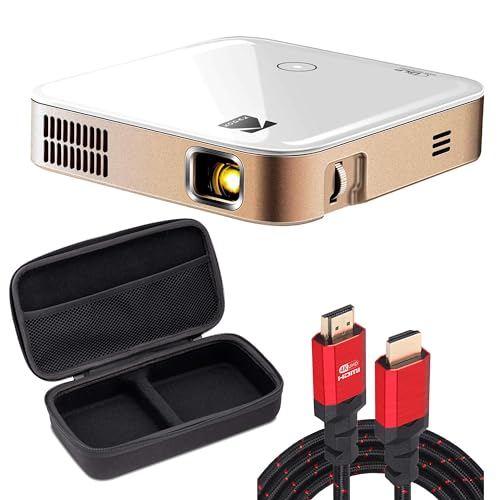 KODAK Luma 350 Portable Smart Projector w/ Luma App | Ultra HD Video Projector with Carrying Travel Case & 6FT HDMI Cable - w/ Streaming Apps, Wi-Fi, Mirroring, Remote Control & Crystal-Clear Imaging