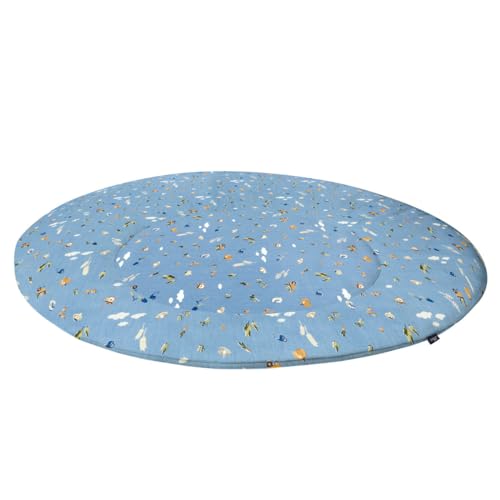 Alvi Krabbeldecke rund | Krabbeldecke 100 cm | Außenmaterial: 100%...