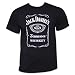 Jack Daniels Men's Daniel's Label T-Shirt Black XX-Large
