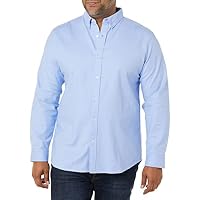 Amazon Essentials Men's Slim-Fit Oxford Shirt (Powder Blue, Large)