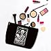 Skeleton Skull Tarot Cards Goth Makeup Bag, Spooky Gifts for Book Lovers, Halloween Party Favors, Toiletry Bag