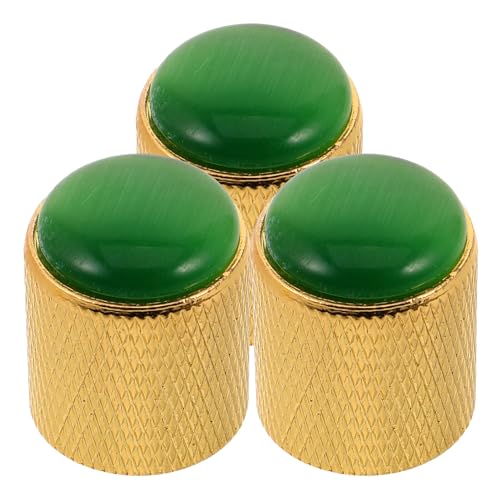 Boutons de volume en métal design chaton pour guitare électrique 3 pièces