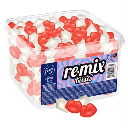 Remix Kisses – Dulce sueco suave y masticable 227 g