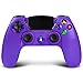 Produktbild Drahtloser Controller für PS4, Proslife Controller für Playstation 4 / Pro / Slim-Konsolen Touchpanel Joystick mit doppelter Vibration, kabelgebundene Gaming-Fernbedienung für PS3 / PC-Electric Purple
