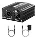 Neewer 1- Canal 48V Alimentation Fantôme Noir avec Adaptateur et Un XLR