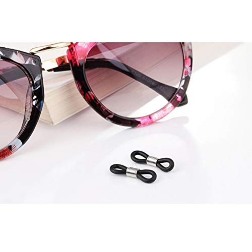 SUPVOX Brillenkettinghouder, brillenogen oogjes lus voor brillenketting gordelhouder 12 stuks (wit en zwart) - Image 3