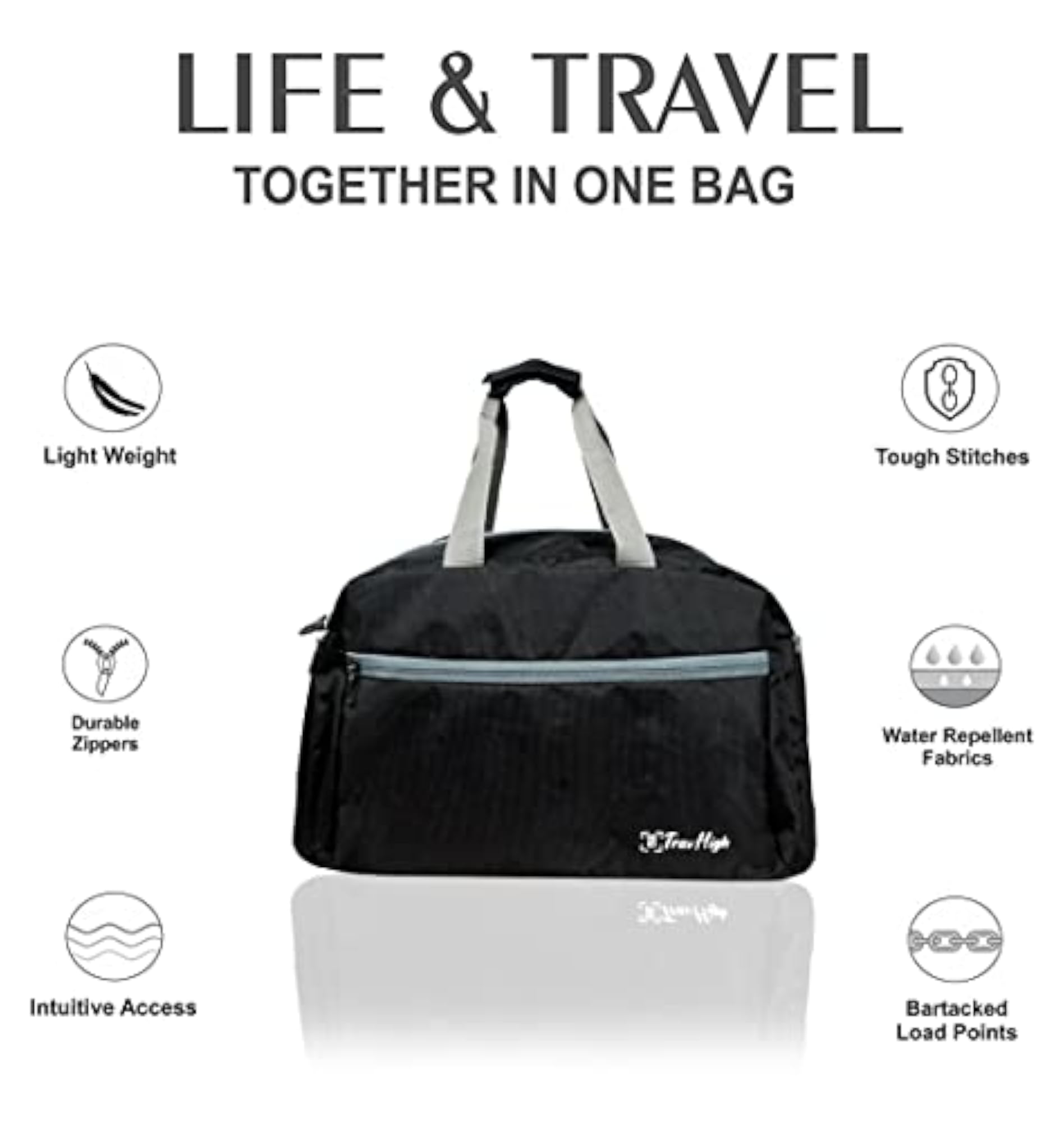 Heavy Duty Polyester Fabric Travel Duffle Bag