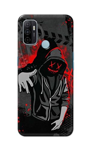 Image of Printed Hard Back Cover for Oppo A53S 4G Back Cover (Hoodie Rapper) -190724(EA)