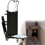 Elektrischer Treppensteiger Mit Ausziehbarem Griff Langlebig Elektrischer Treppensteiger Electric Stair Climber Aus Aluminiumlegierung Dolly-Trolley Tragfähigkeit 200 Kg,01