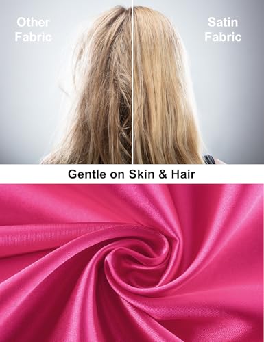 DIPUG Girls Satin Pajamas Set with Pockets Soft Sleepwear Girl Pjs Silky Button Down PJ4