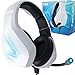 Orzly Cuffie da Gioco Bass Stereo per PS5 Playstation 5, PS4, Xbox Series X|S, Xbox One, Nintendo Switch, Google Stadia, PC, Mac, Laptop Hornet RXH-20 Cuffie Gaming con Microfono [Edizione Siberia]