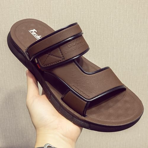 Men's sandals for summer, non-slip with thick soles, beach shoes, worn outside, driving, hard-wearing dual-purpose, men's, sandals2