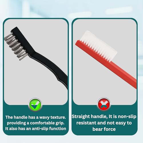 SurgiMac Instrument Cleaning Brush with Stainless Steel Bristles, Reusable Multi-Purpose Cleaning Tool for Tough Surfaces & Small Parts, 3-Pack - Thumbnail 6