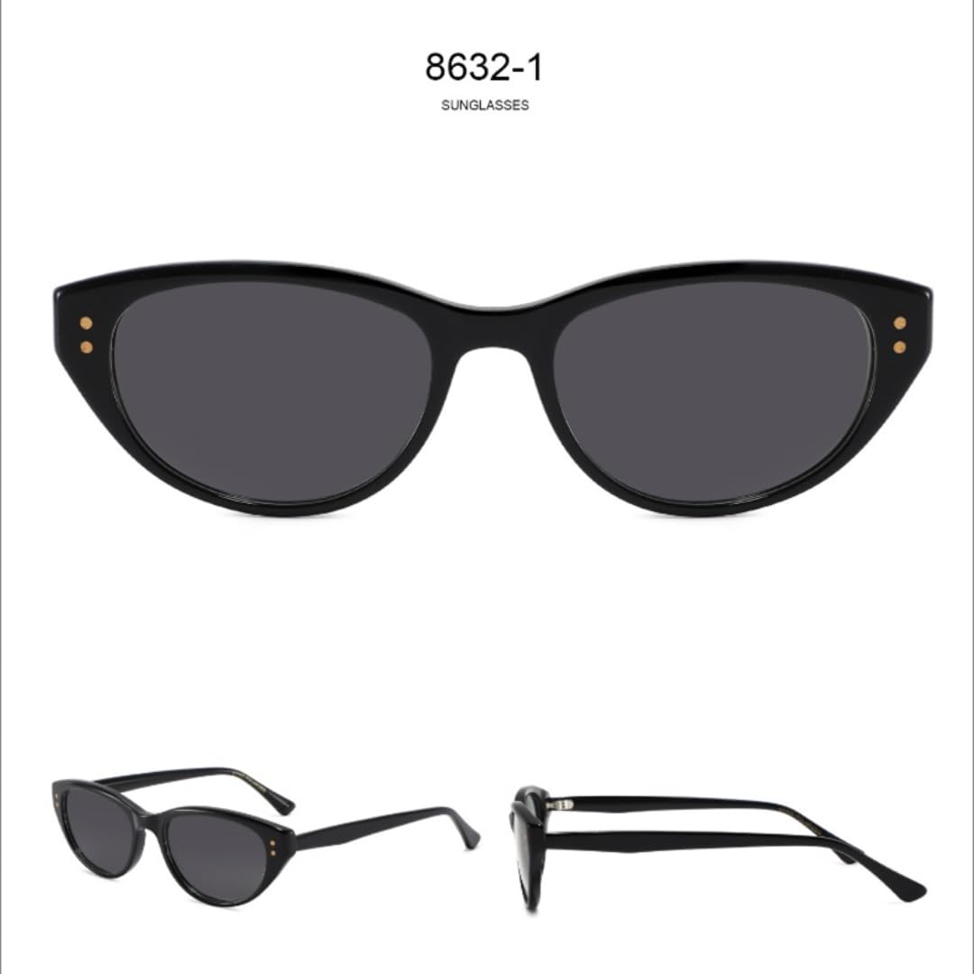 Occhiali da sole polarizzati in acetato occhio di gatto donna moda uomo Uv400 retrò