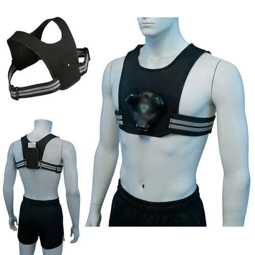 Adjustable Chest Strap for HTC Vive Tracker 1.0 2.0 3.0 Ultimate & Tundra Tracker, Secure VR Body Tracking Mount Harness for VRChat, Fitness Games & Virtual Production