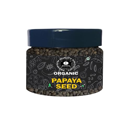 EDZZEL Semillas de papaya naturales de 0.3 onzas / 10 gramos (juego de 1) (0.3 onzas/10 gramos)