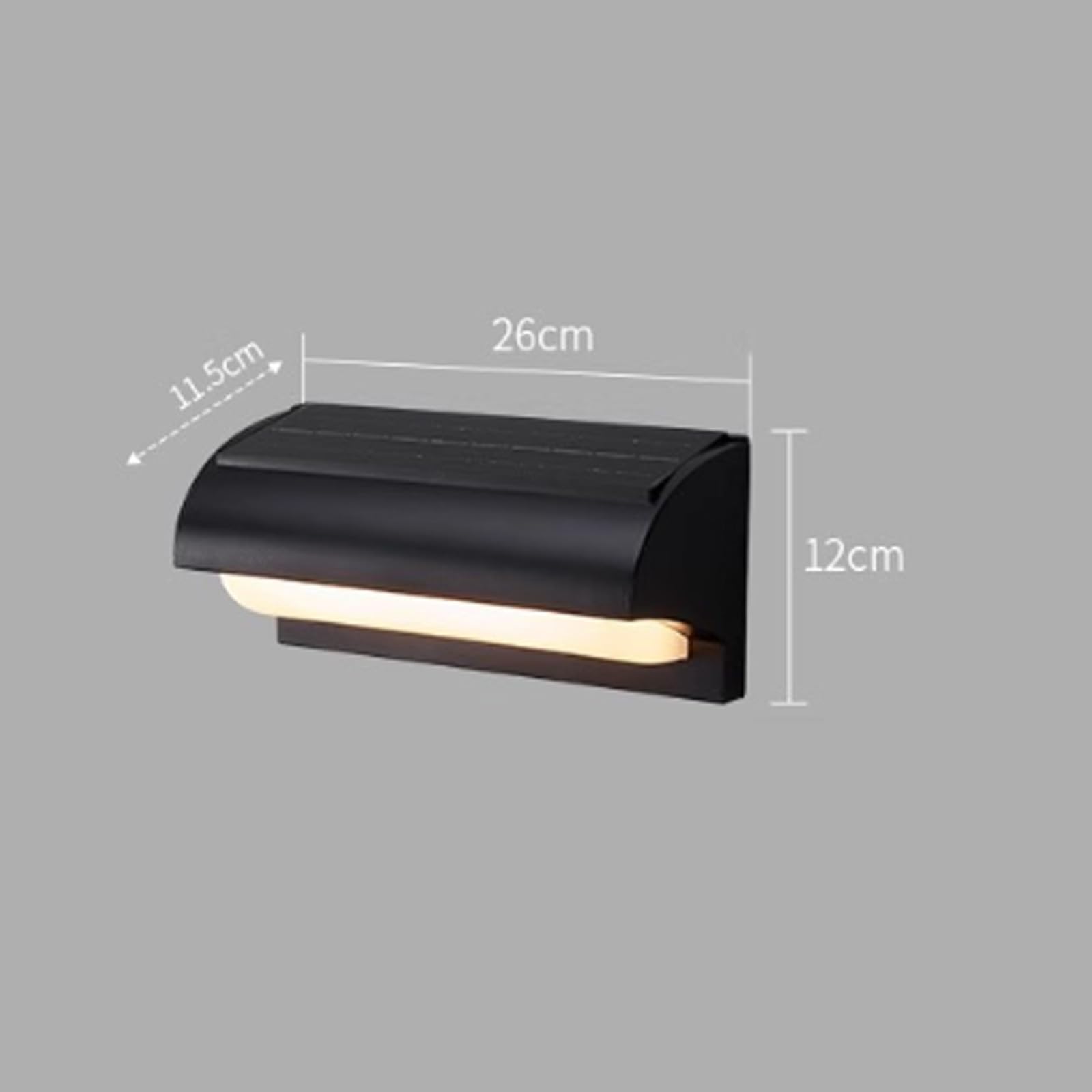 Applique da Parete Moderna a LED per Esterni con sensore di Movimento, Applique da Parete con Telecomando, Lampada da Parete dimmerabile IP65 Impermeabile, in Acrilico, Ricaricabile a energia sol