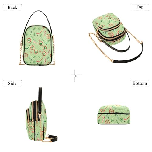 Image of MCHIVER Golf Crossbody Bag for Women Cell Phone Purse Wallet with Removable Chain Shoulder Handbag