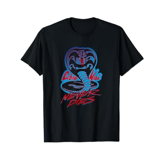 Cobra Kai Never Dies Cobra Logo Camiseta