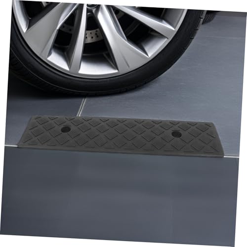Rampas para bordillo de goma resistente al desgaste, portátiles y de alta resistencia, 2 piezas, para automóviles, motocicletas y sillas de ruedas, con superficie antideslizante y reducción de vibraciones, para escaleras, pendientes y puertas miniatura 7