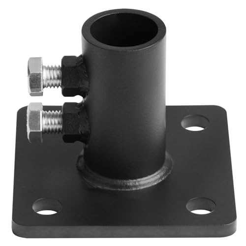 Brida negra 1-5/8 pulgadas para postes redondos y fijación de valla de alambre