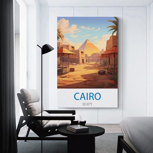 Impression sur toile Le Caire Égypte NABIQUE grand format 50x75 - 3