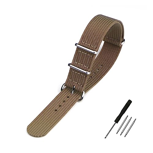 Bracelet montre nylon 20 mm souple et résistant pour montre connectée