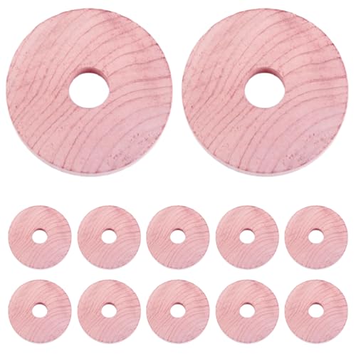 AORVYUI 12 Repelente de polillas de cedro para armarios y perchas - 100% natural, atrapa y previene las polillas