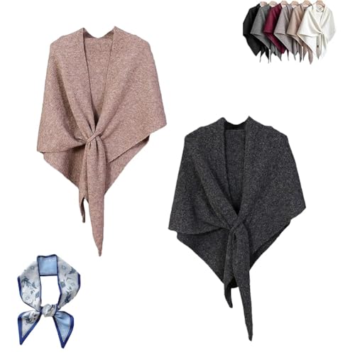 Neattidyly Women's Solid Color Scarf, Pashmina Shawl Wraps for Women, Casual Soft Comfortable for Daily Wear