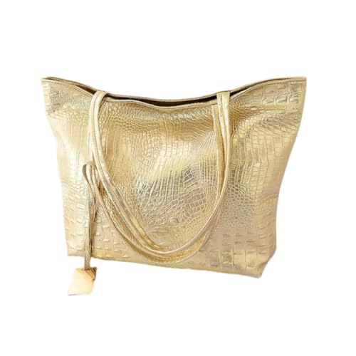 Sac à main shopping femme grande capacité noir en cuir PU souple élégant pour le quotidien