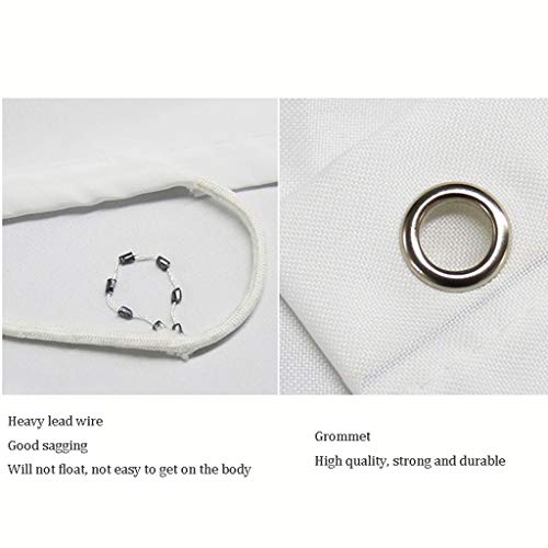 Rideau de douche anti-moisissure tissu imperméable pour sol sec