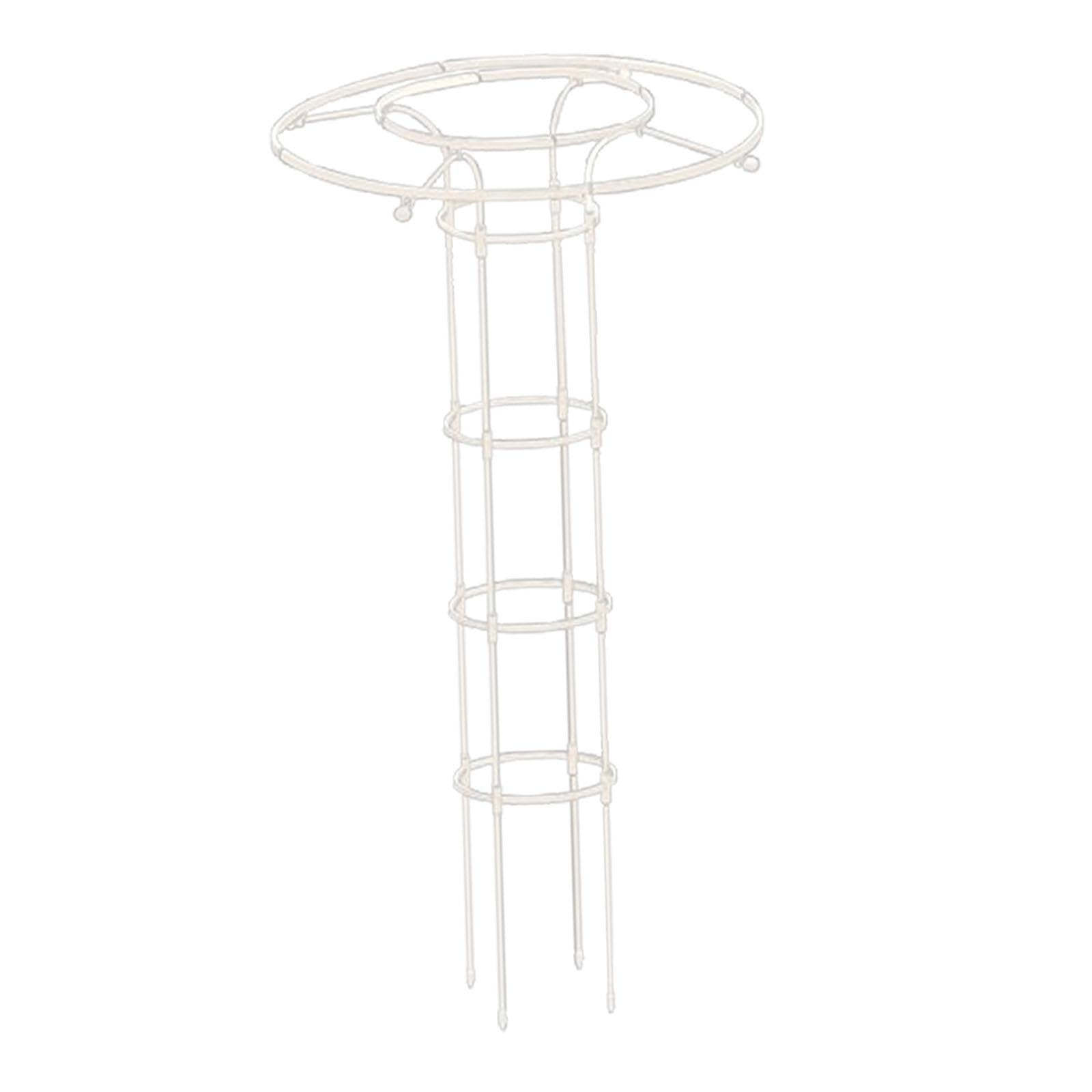 Tuteur Jardin Obélisque Treillis Support Plantes Grimpantes Structure pour Fleurs Vignes Montage DIY Acier Antidéformation Utilisable en Jardin Pelous, 150cm