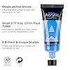 AUREUO Glow in the Dark Acrylic Paint - 8 Colors x 0.71 Fl Oz / 21ml Neon UV Black Light Paints for Rocks, Wood, Craft, Canvas, Paint Party Supplies #5