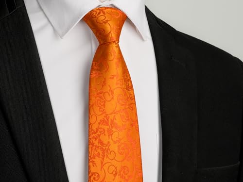 Image of Enlision Ties for Men Solid Color 3.35 inch Formal Business Necktie Classic Satin Mens Wedding Party Ties