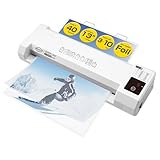 SINCHI 3–10 Mil Thermal Laminator & Foil Applicator – 13-Inch, 2-Large-Roller, 40s Warm-Up, 50s/Page, LED Touch Panel, Jam Release, Auto Shut-Off, 10 Sheets Included – for Office, School & Home Use