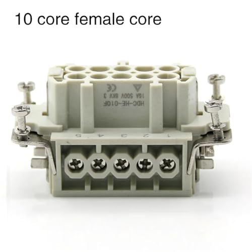Conector Rectangular BBPGYPHV 10 Núcleos HDC miniatura 2