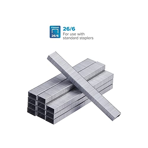 Bostitch Premium Staples For Jam-Free Stapling, 0.25 Inch, Full Strip, 5,000 Staples/Box #TOP1