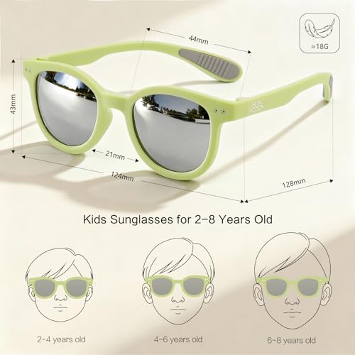 Image of EYEBUDDY Kids Toddler Sunglasses Age 2-4 /3-5 Boys Girls Polarized UV Protection Sun Glasses for Age 2-8