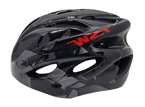 Capacete Ciclcismo Tsw Raptor 2 Pto/cinza com sinalizador Led