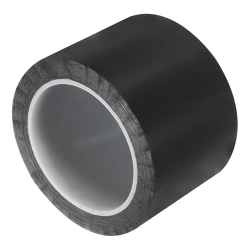 Image of uxcell 1 Rolls Black 2.76 Inch x 72 Yards Polyester Film Electrical Tape PET Tape High Temperature Heat Resistant Tape for Transformer Motor Wire 5S Positioning Logo,70mm x 66m