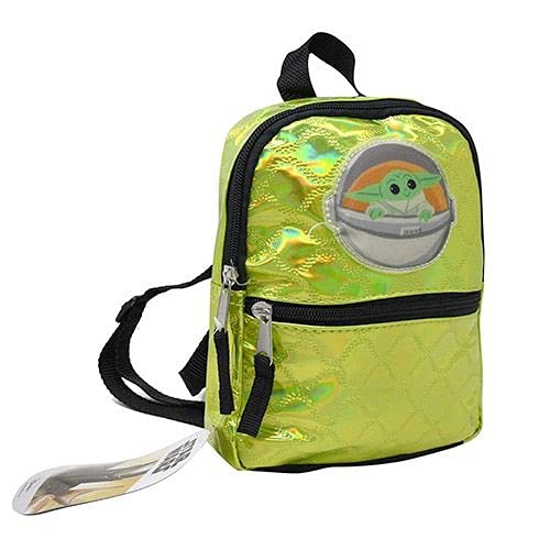 Fast Forward Star Wars Baby Yoda 8.5" Backpack with 1 Large Patch, Black, Small4