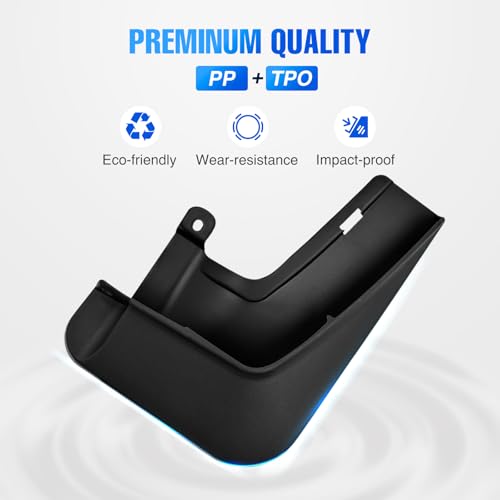 Image of Nilight Mud Flaps Splash Guards for Tesla Model X 2022 2023 2024 2025 2026