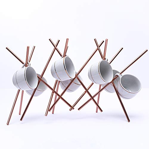 Soportes Para Tazas - Soporte Tazas Desayuno - Colgador De Tazas Para Cocina - Accesorios De Cocina Colgador Para 8 Tazas - Organizador Para Tazas De Caf� - Almacenaje De Taza Caf�.