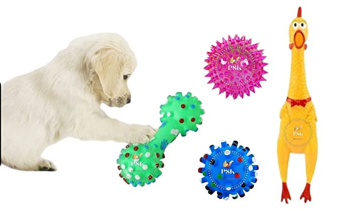 PSK PET MART Dog and Cat Squeaky Toys Combo of 4 Small Chiken + Corona doumbell+ Led Ball + Corona Ball Combo of 4 / Squeaky Toys Multicolour (Squeaky Toys Combos no -1) Combo of 4 Toys in 1 Pack (B0C4P7ZHHV) Amazon Price History, Amazon Price Tracker