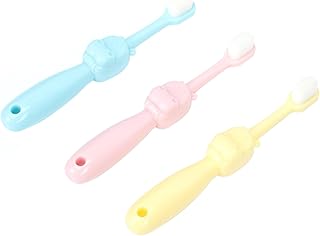 NIYANGLE 3 Pçs Escova De Dentes Escova De Dentes Escova De Dentes Criança Escova De Dentes Manual Escova De Dentes De Limpeza Escova De Dentes Desenhos Animados Escova De Dentes