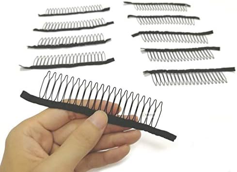 10pcs Long Lace Wig Comb for Wig Cap Hair Extension Small Clips Styling Tools