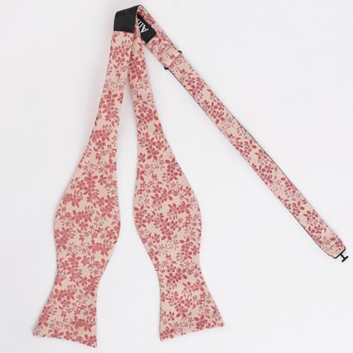 Image of Alizeal Mens 2pcs Floral Pattern Bow Tie Set