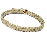 Natural Hemp Surfer Hawaiian Style Bracelet or Anklet - Handmade (8 inch Hemp Bracelet)