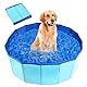 MAIROX Hunde Pool, Hunde Planschbecken, Faltbarer Pool für Hund und Katze, Hundebadewanne, Hundepool Klein, Hundepool fur Große Hunde, Bademuschel für Hunde mit Wasserablassventil (60 x 20 cm)
